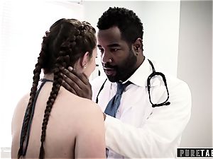 Maddy O'Reilly Exploited into bbc assfuck at Doctors exam